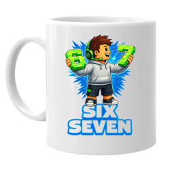 67 - Six Seven - keramický hrnček s potlačou - inšpirované Roblox