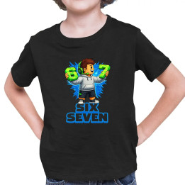 67 - Six Seven - detské tričko s potlačou - inšpirované Roblox