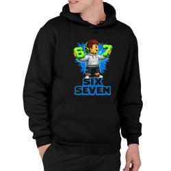 67 - Six Seven  - pánska mikina s potlačou - inšpirované Roblox