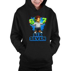 67 - Six Seven - detská mikina s kapucňou - inšpirované Roblox