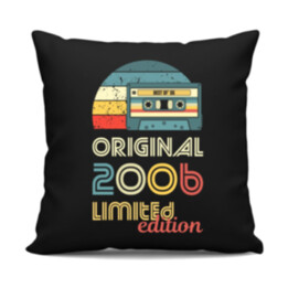 Original - best of' 2006 - čierny vankúš s potlačou