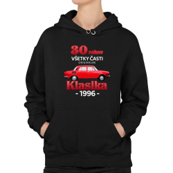 30 rokov - všetky časti originálne - Klasika 1996  - dámska mikina s potlačou
