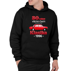 30 rokov - všetky časti originálne - Klasika 1996  - pánska mikina s potlačou