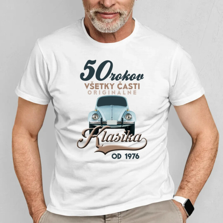 50 rokov - Klasika od roku 1976 - pánske tričko s potlačou