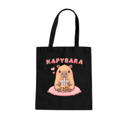 Kapybara - bubble tea - taška s potlačou