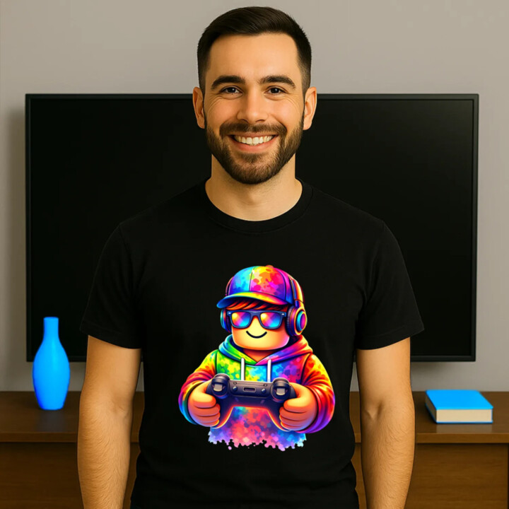 Hráč – pre fanúšikov hry Roblox - pánske tričko s potlačou