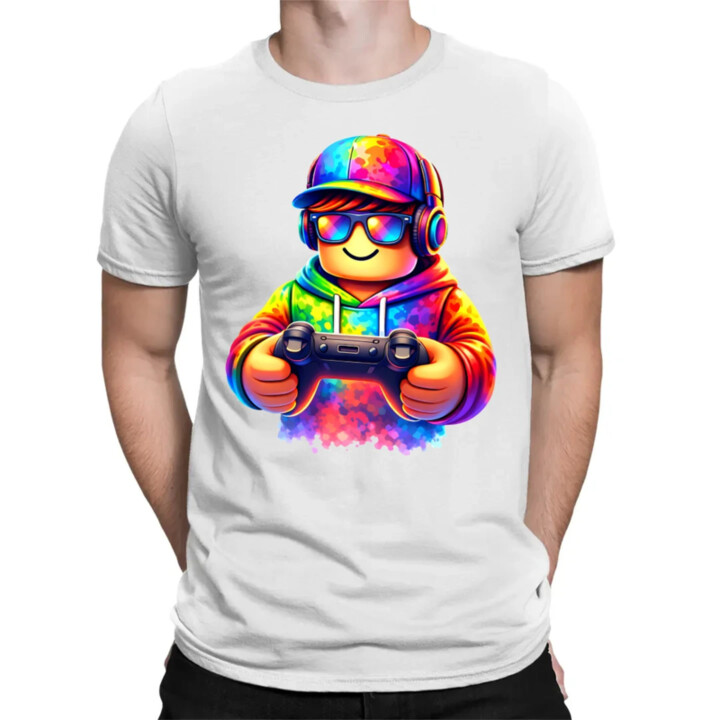 Hráč – pre fanúšikov hry Roblox - pánske tričko s potlačou
