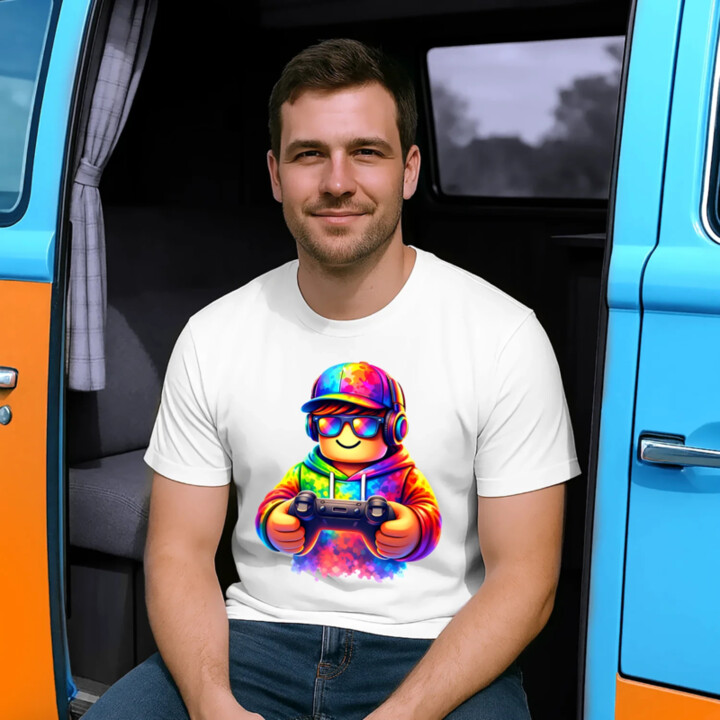 Hráč – pre fanúšikov hry Roblox - pánske tričko s potlačou