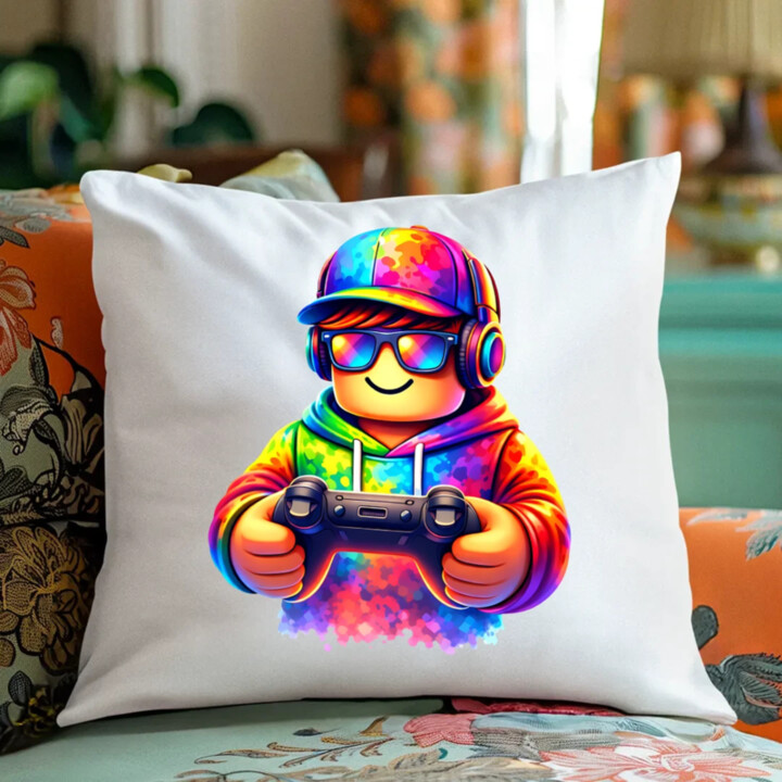 Hráč – pre fanúšikov hry Roblox - vankúš s potlačou