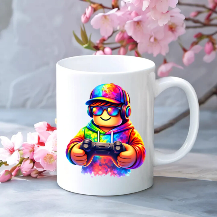 Hráč – pre fanúšikov hry Roblox - keramický hrnček s potlačou
