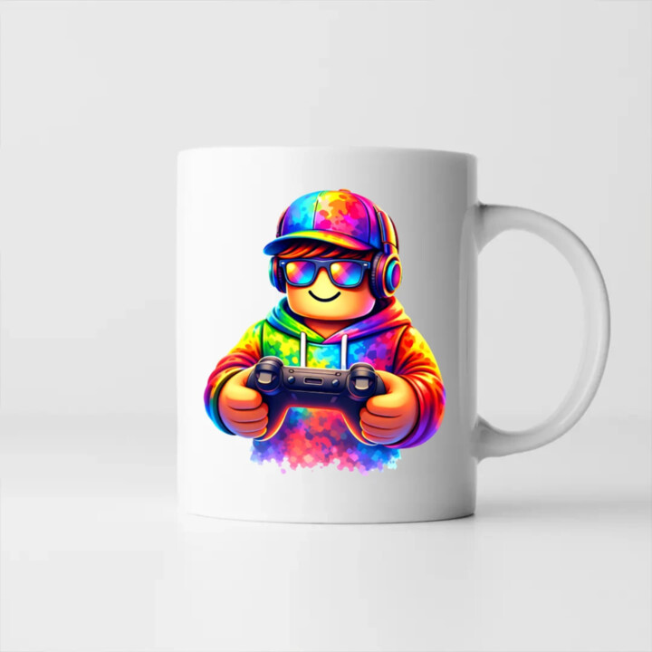 Hráč – pre fanúšikov hry Roblox - keramický hrnček s potlačou