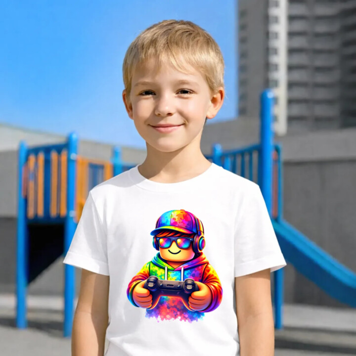 Hráč – pre fanúšikov hry Roblox - detské tričko s potlačou