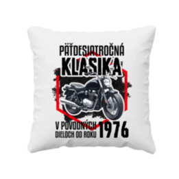 Päťdesiatročná klasika - v pôvodných dieloch od roku 1976 - vankúš s potlačou