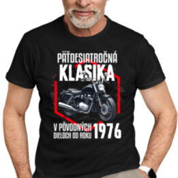 Päťdesiatročná klasika - v pôvodných dieloch od roku 1976 - pánske tričko s potlačou