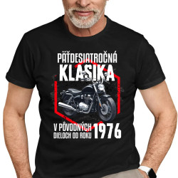 Päťdesiatročná klasika - v pôvodných dieloch od roku 1976 - pánske tričko s potlačou