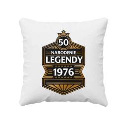 50 rokov - Narodenie legendy 1976 v2 - vankúš s potlačou