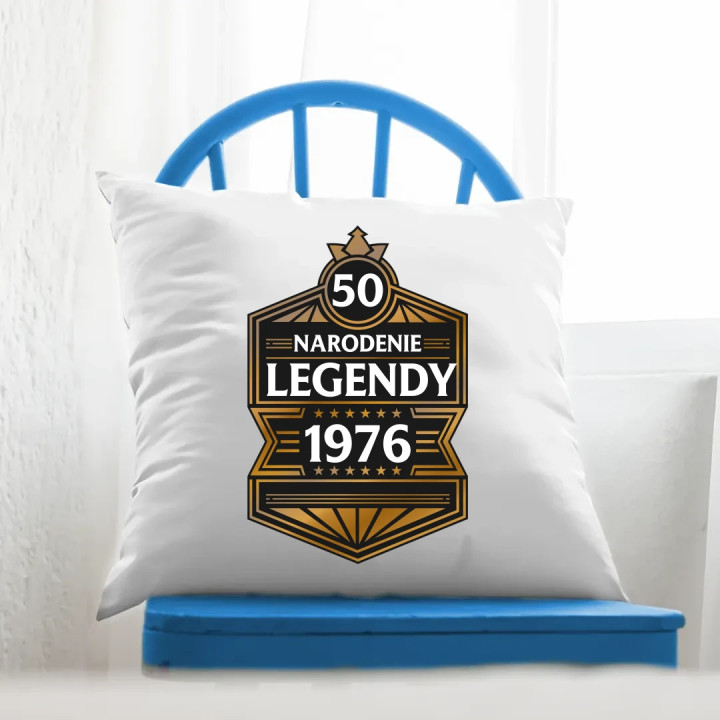 50 rokov - Narodenie legendy 1976 v2 - vankúš s potlačou