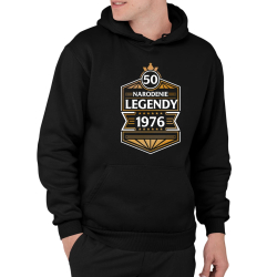 50 rokov - Narodenie legendy 1976 v2  - pánska mikina s potlačou