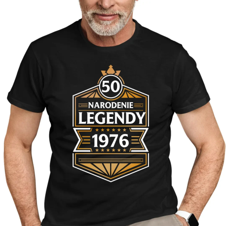 50 rokov - Narodenie legendy 1976 v2 - pánske tričko s potlačou
