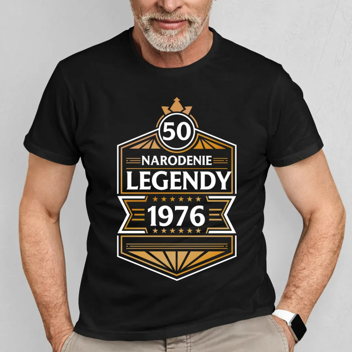 50 rokov - Narodenie legendy 1976 v2 - pánske tričko s potlačou