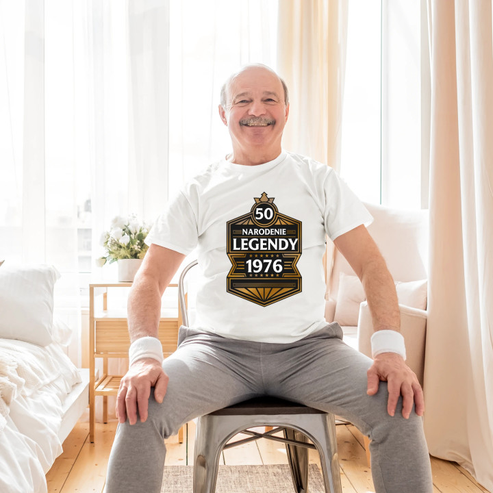 50 rokov - Narodenie legendy 1976 v2 - pánske tričko s potlačou