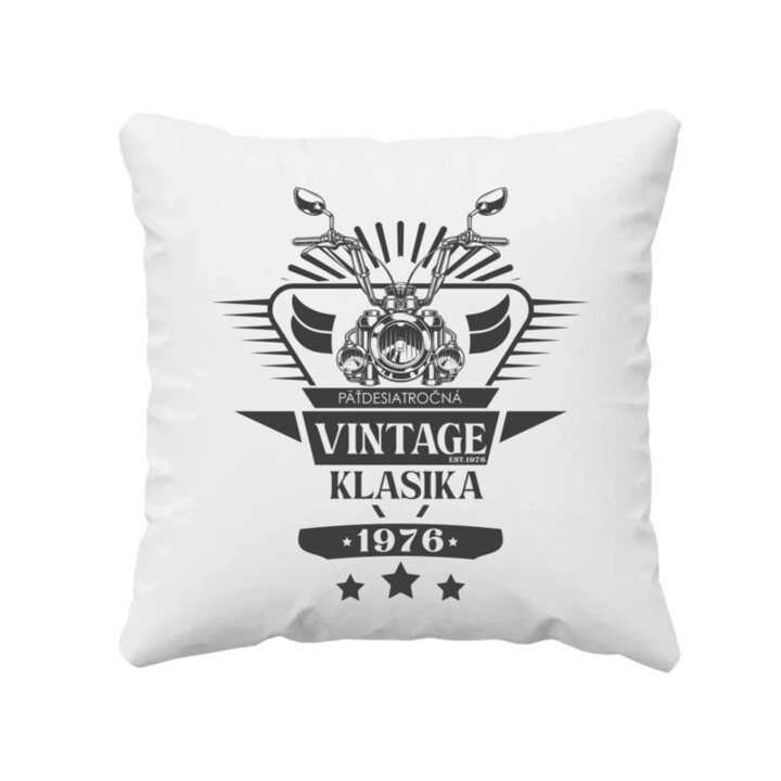 Vintage klasika - 1976 - vankúš s potlačou