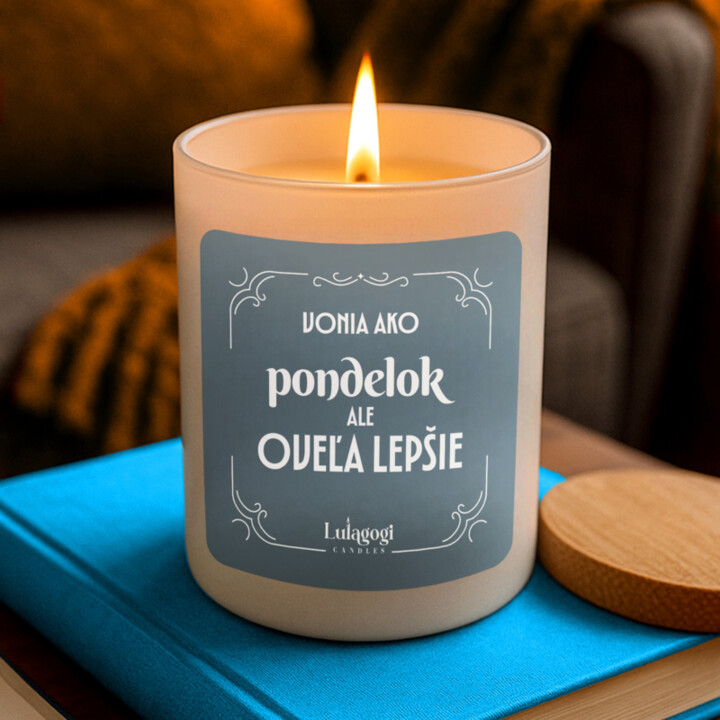 Voní ako pondelok, ale oveľa lepšie – vonná sviečka ako darček