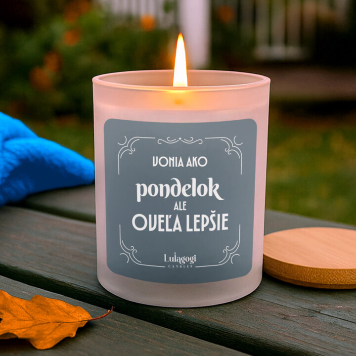 Voní ako pondelok, ale oveľa lepšie – vonná sviečka ako darček
