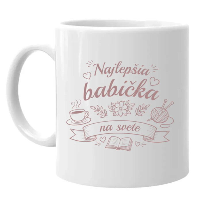 Najlepšia babička na svete - keramický hrnček s potlačou