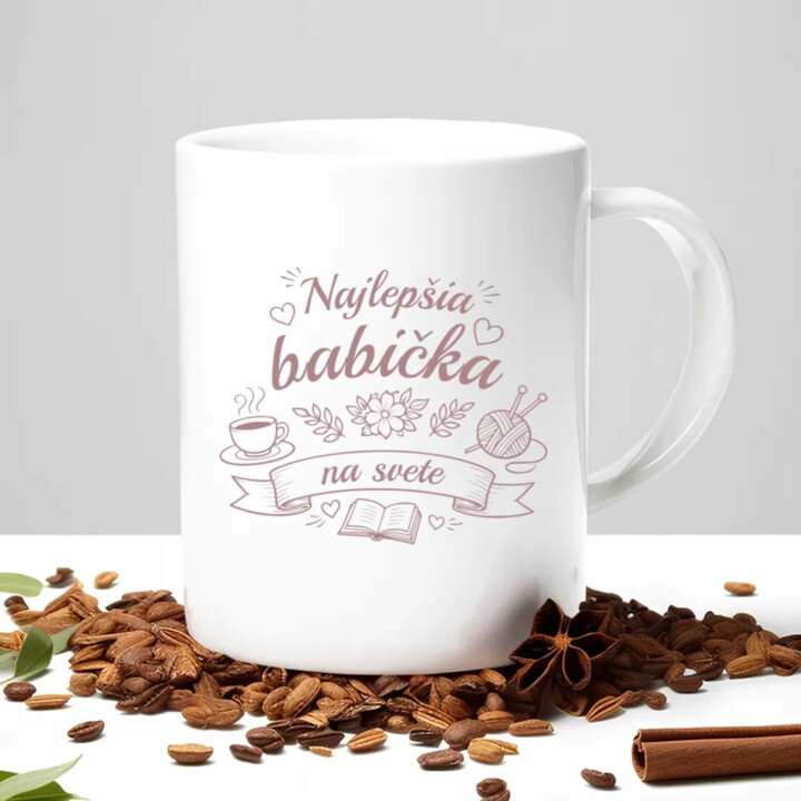 Najlepšia babička na svete - keramický hrnček s potlačou