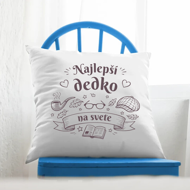 Najlepší dedko na svete - vankúš s potlačou