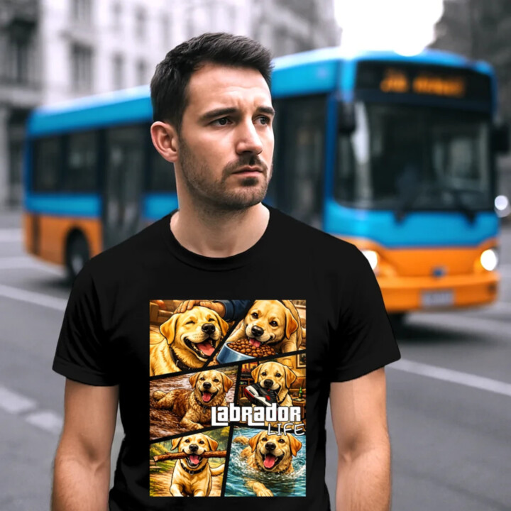Labrador life - pánske tričko s potlačou