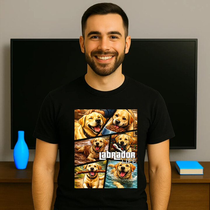 Labrador life - pánske tričko s potlačou