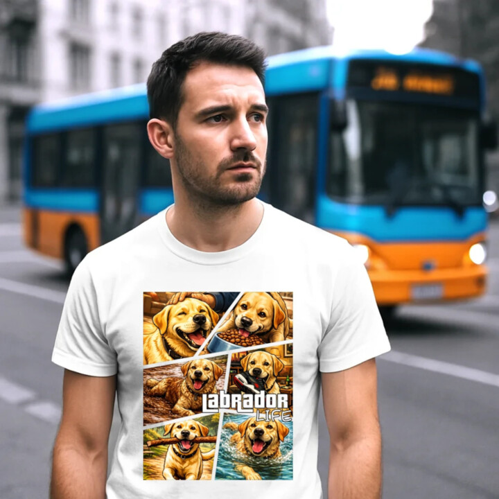 Labrador life - pánske tričko s potlačou