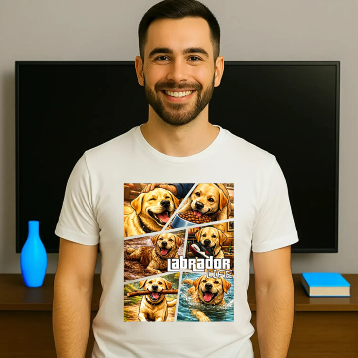 Labrador life - pánske tričko s potlačou