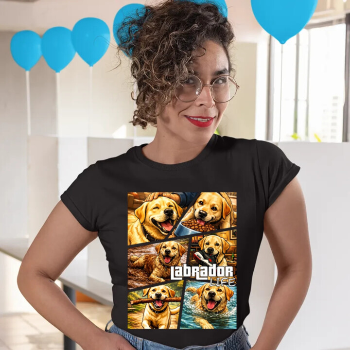 Labrador life - dámske tričko s potlačou