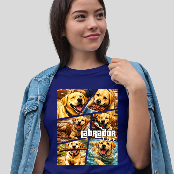 Labrador life - dámske tričko s potlačou