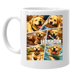 Labrador life - keramický hrnček s potlačou