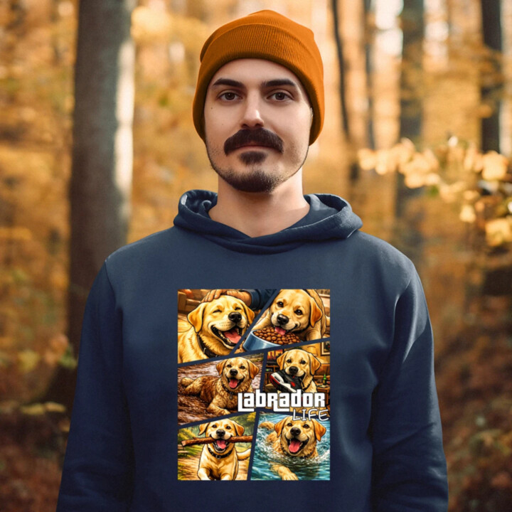 Labrador life  - pánska mikina s potlačou