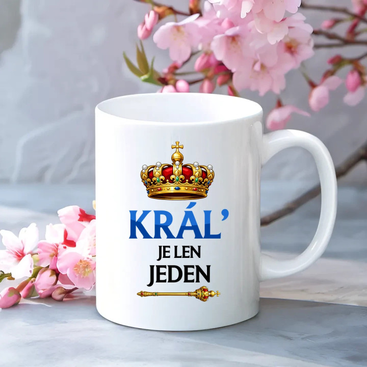 Kráľ je len jeden - keramický hrnček s potlačou