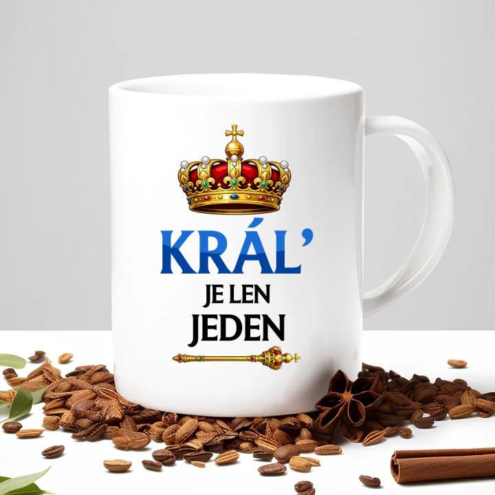 Kráľ je len jeden - keramický hrnček s potlačou