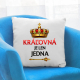 Kráľovná je len jedna - vankúš s potlačou