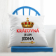Kráľovná je len jedna - vankúš s potlačou