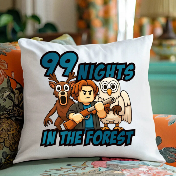99 nights in the forest - vankúš s potlačou