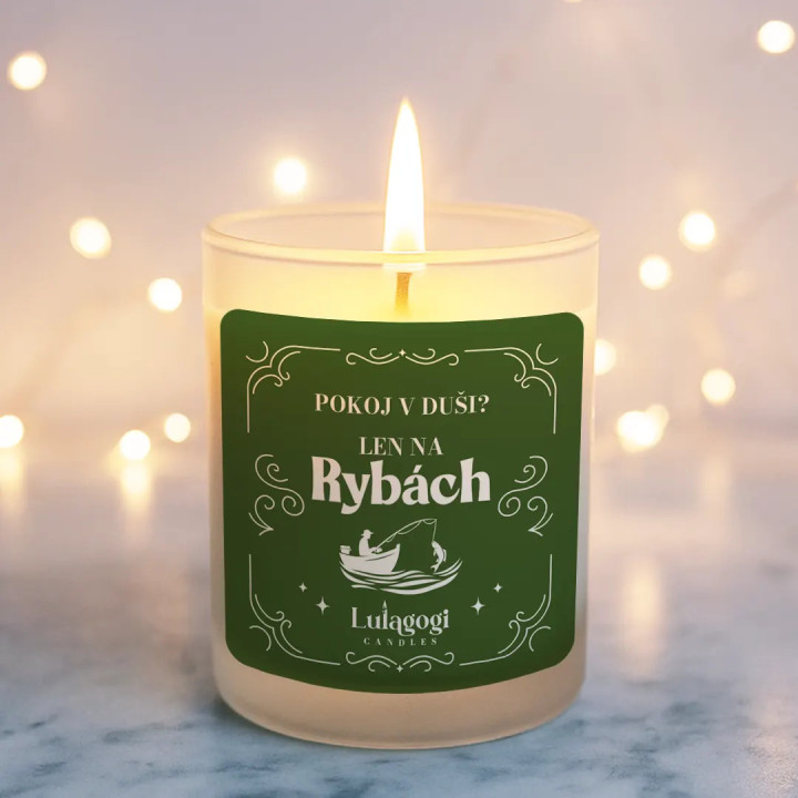 Pokoj v duši? Len na rybách – vonná sviečka ako darček
