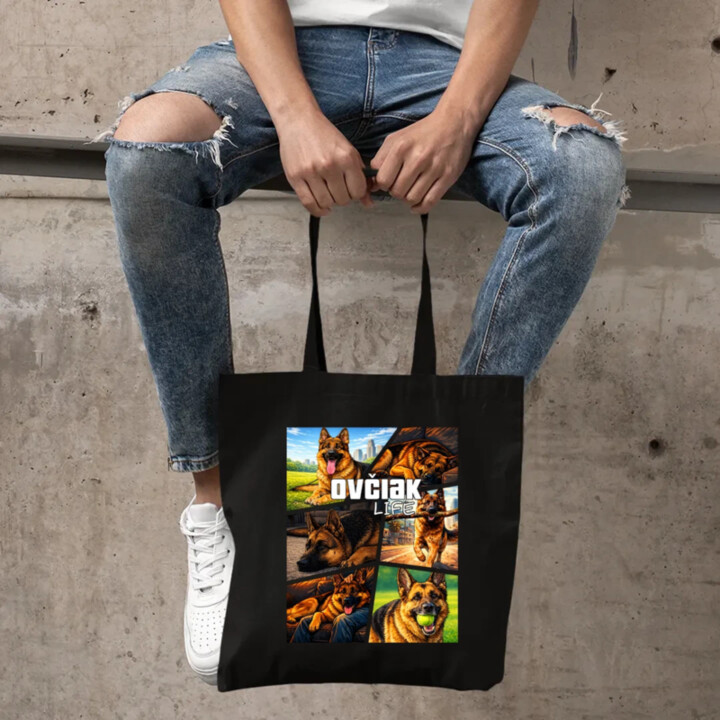 Ovčiak Life - taška s potlačou