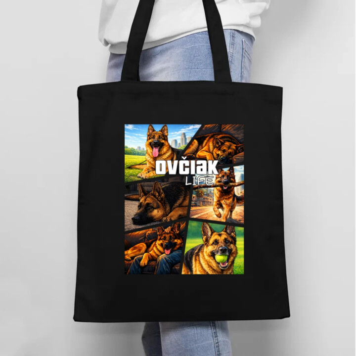 Ovčiak Life - taška s potlačou