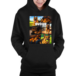 Ovčiak Life - detská mikina s kapucňou