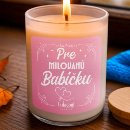 Pre milovanú babičku – vonná sviečka ako darček