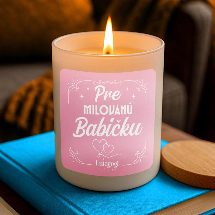 Pre milovanú babičku – vonná sviečka ako darček